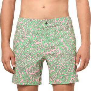NWT Size 34 Mr. Turk Men’s Classic Board Short – Tropical Floral Trunks